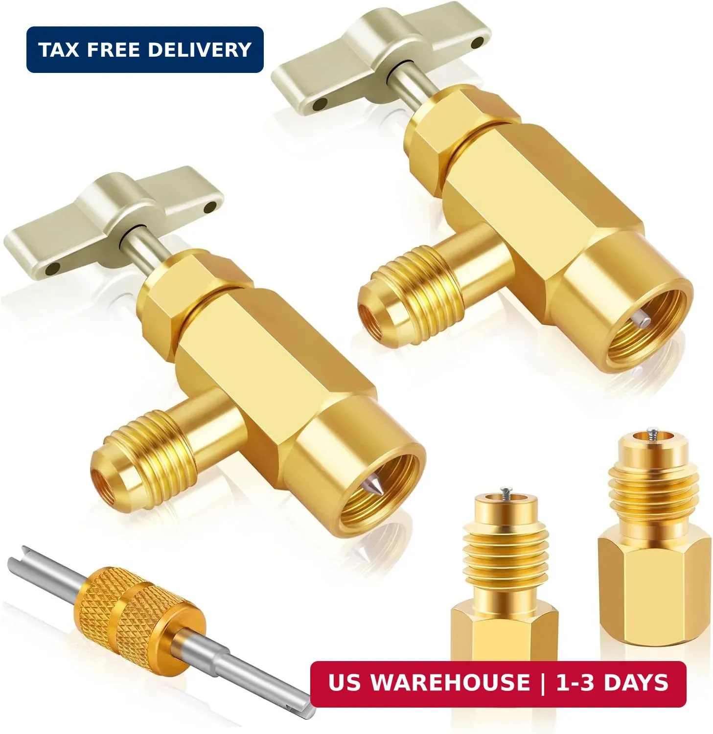 134a Can Tap-R134a Refrigerant Self-Sealing & Puncture Style Can Valve Adapter-
