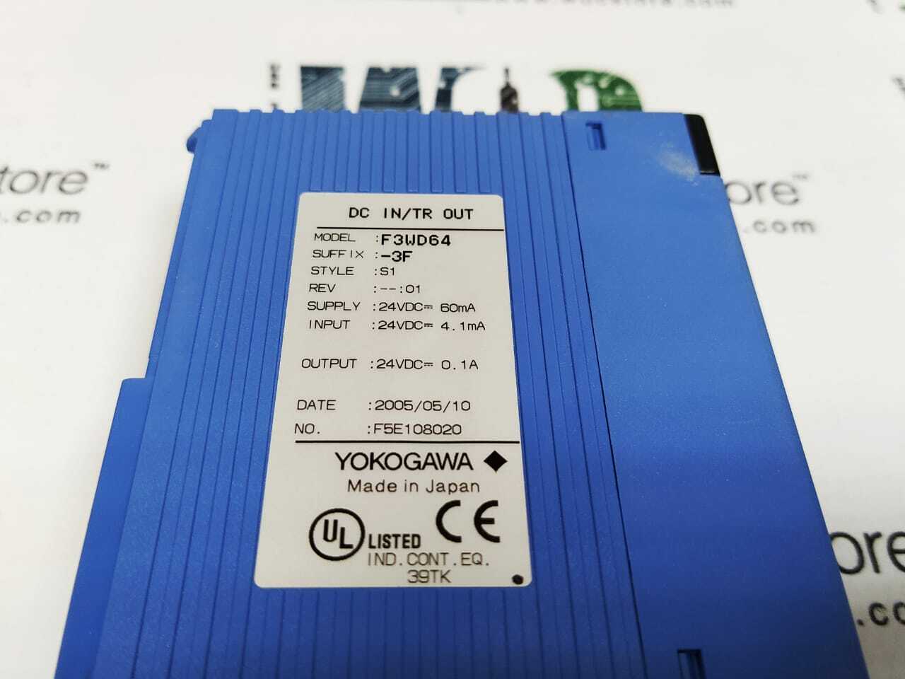 F3WD64-3F-S1 REV 01 YOKOGAWA DC IN/TR OUT PLC module