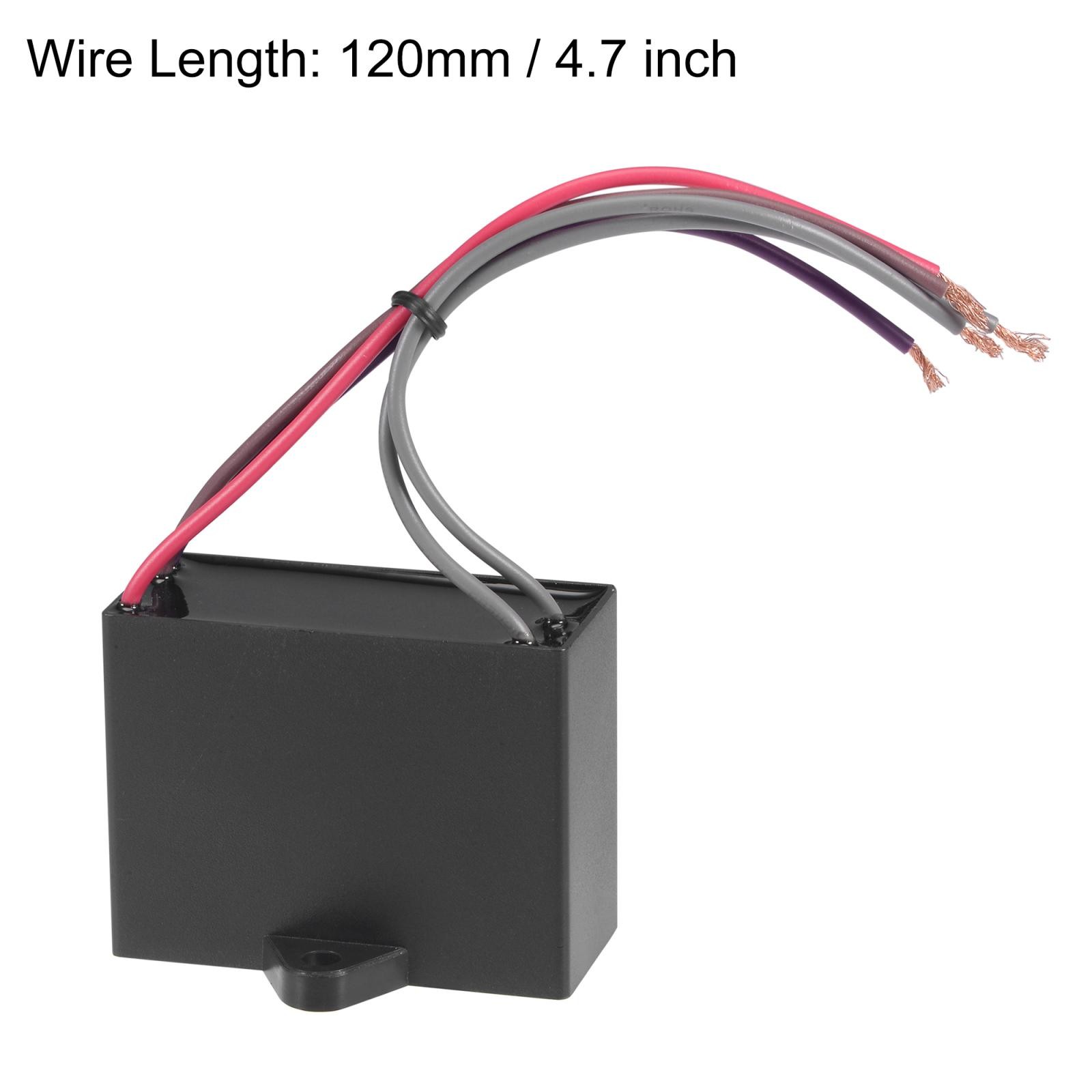 Ceiling Fan Capacitor CBB61 4.5/6/5uF 350V AC 5 Wires Metallized Polypropylene