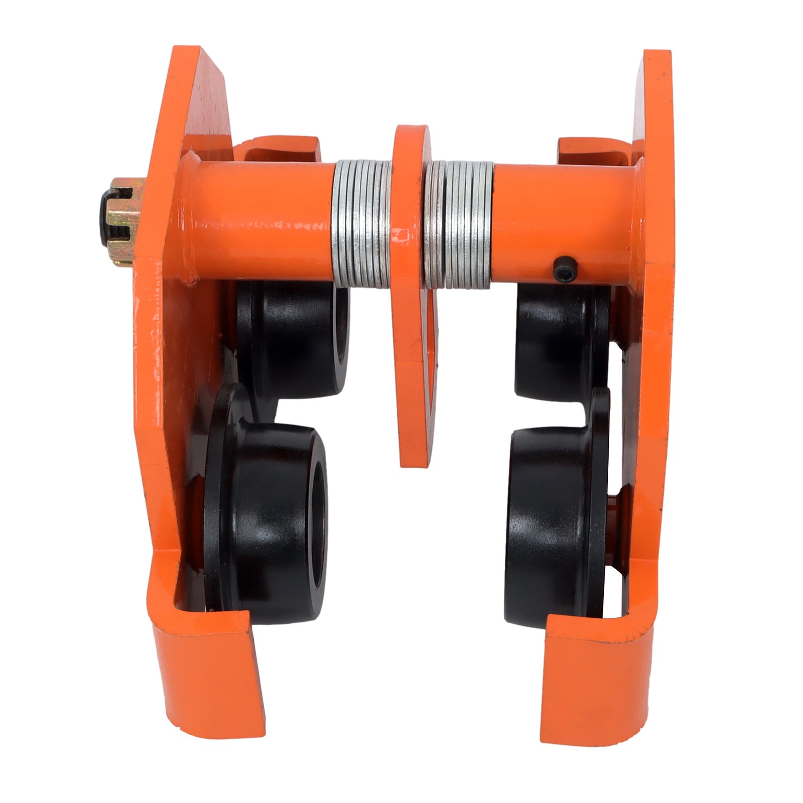 11000lbs/5 Ton I-Beam Hand Trolley Alloy Steel Double Wheel 120-195mm Adjustable