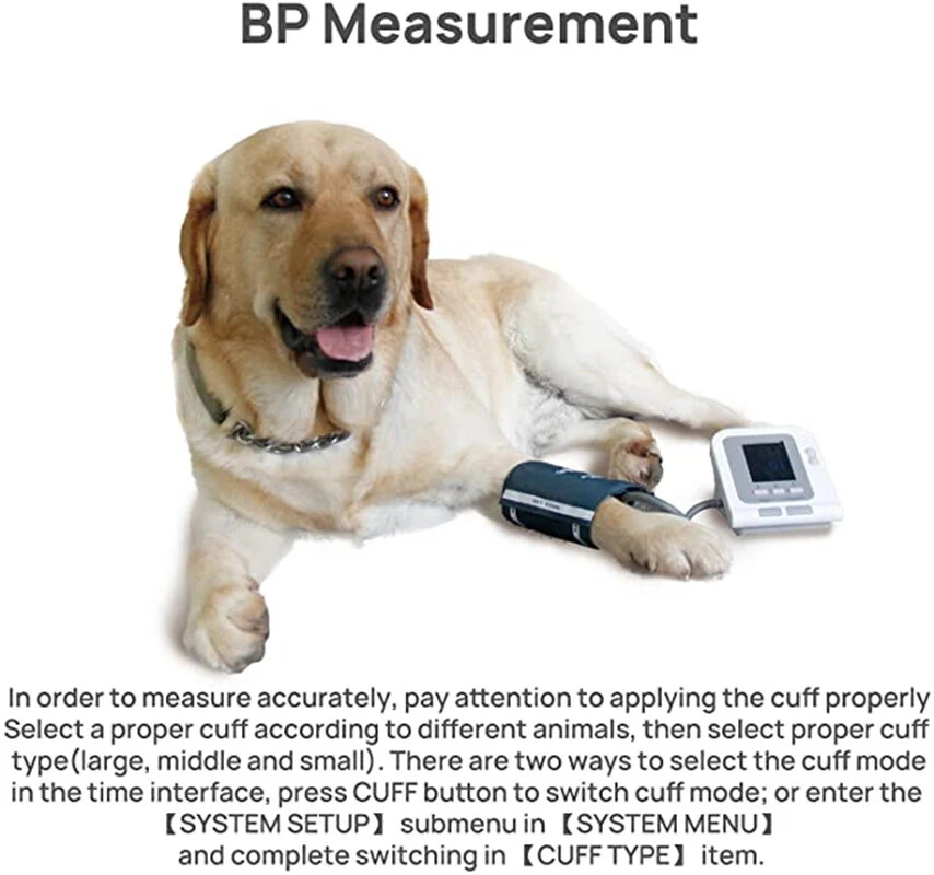 VET Animal Pets Digital Blood Pressure Monitor with 3 cuffs,Small/medium/large
