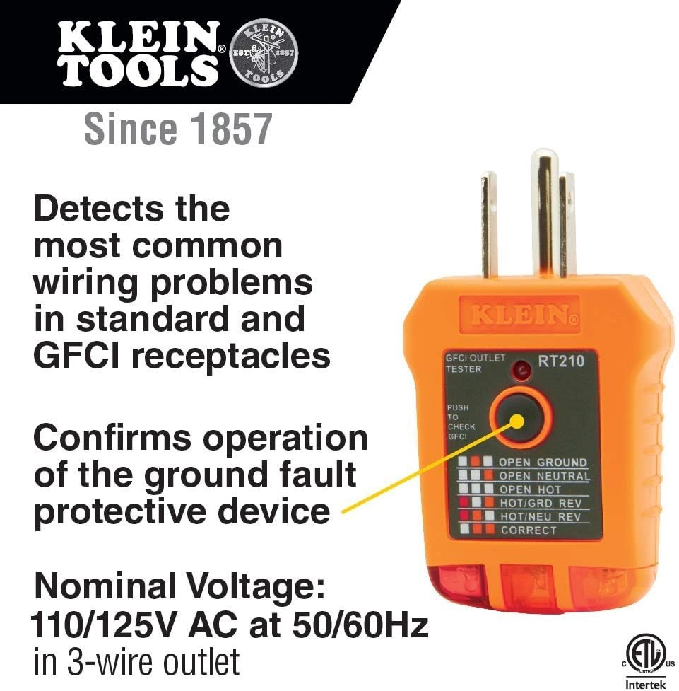 Hand-Powered GFCI Tester with Wide Operating Temperature – Klein Tools Quality
