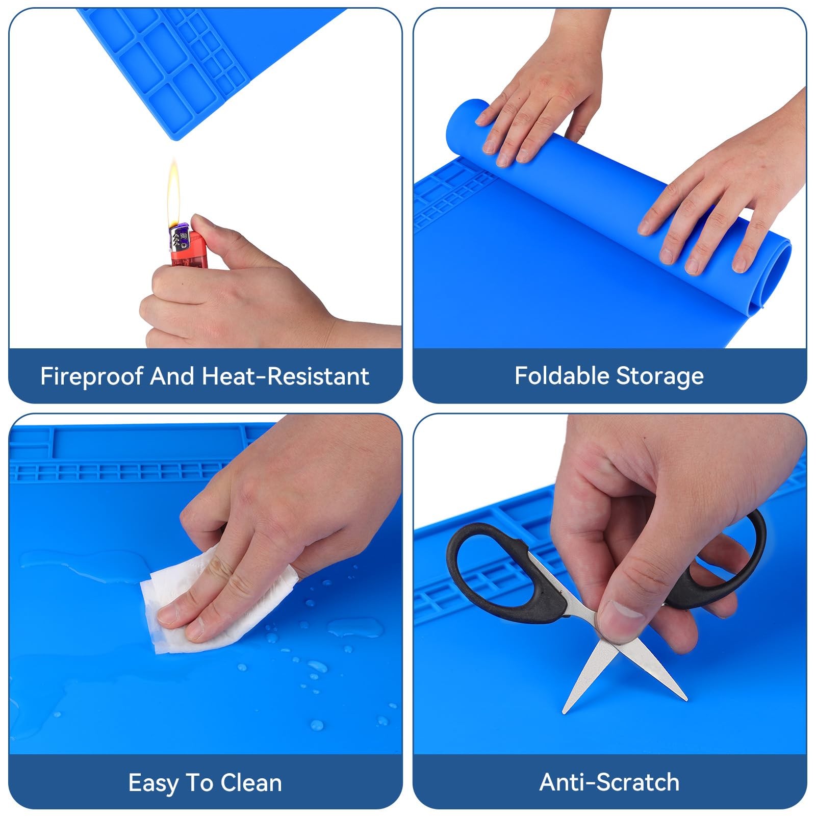 Extra Large Soldering Mat, 932°F Heat Resistant Silicone Solder Mat, Large Re…