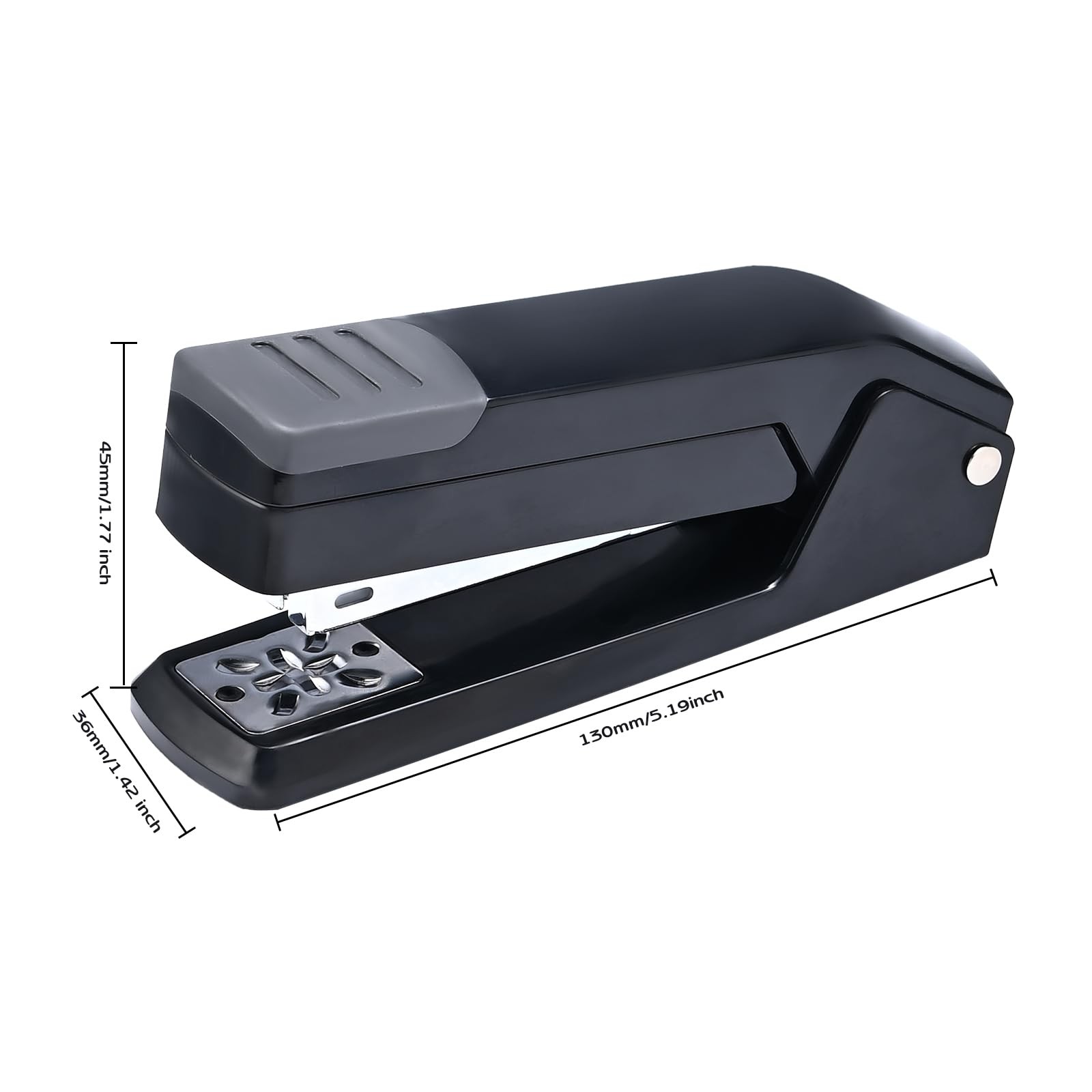 M&G Cute Swing-Arm Swivel Stapler with 1000 Staples, 360 Degree Rotate Desk S…