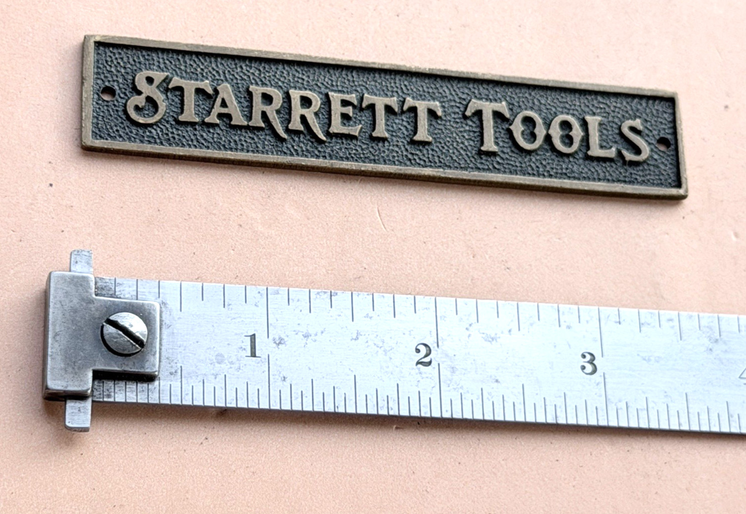 STARRETT DH604R-6 6″ Long Double Hook Spring-Tempered Steel Rule W/inch Grad.