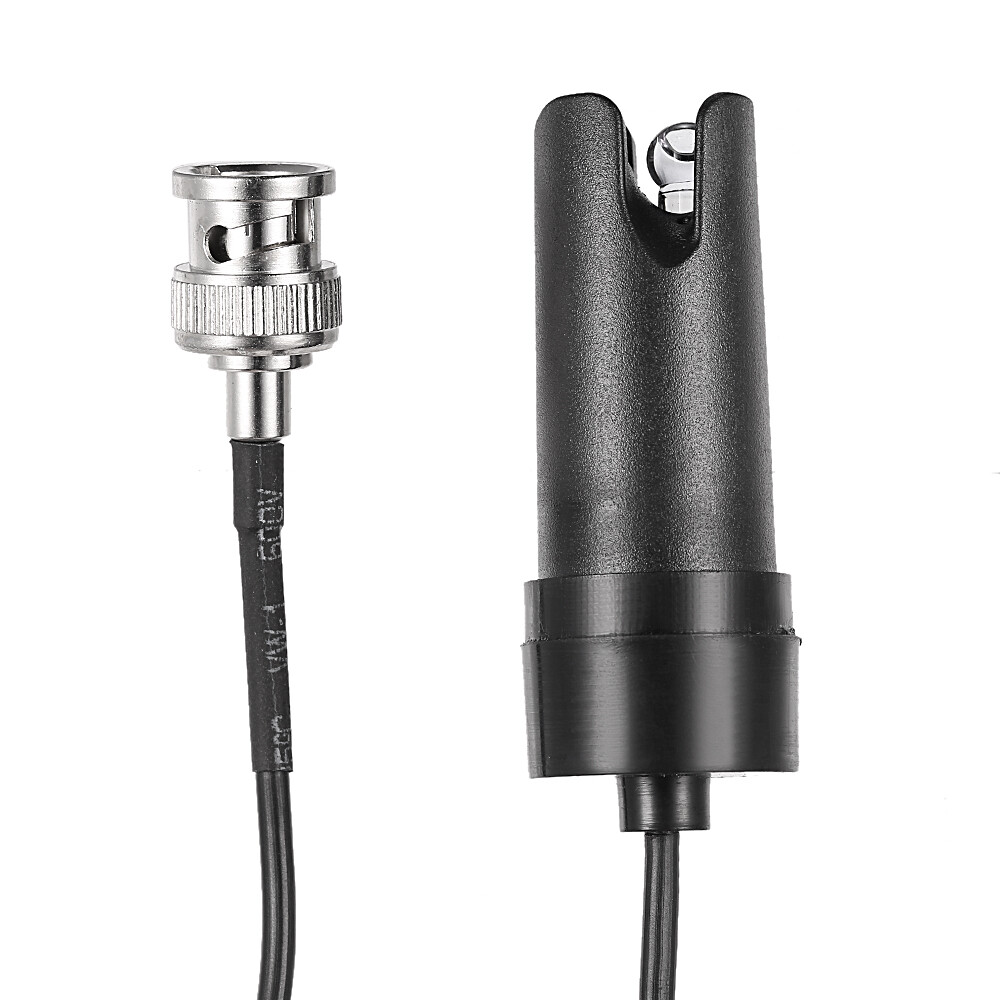 Professional Laboratory pH Electrode Probe BNC Connector 110cm Cable Black S4A0
