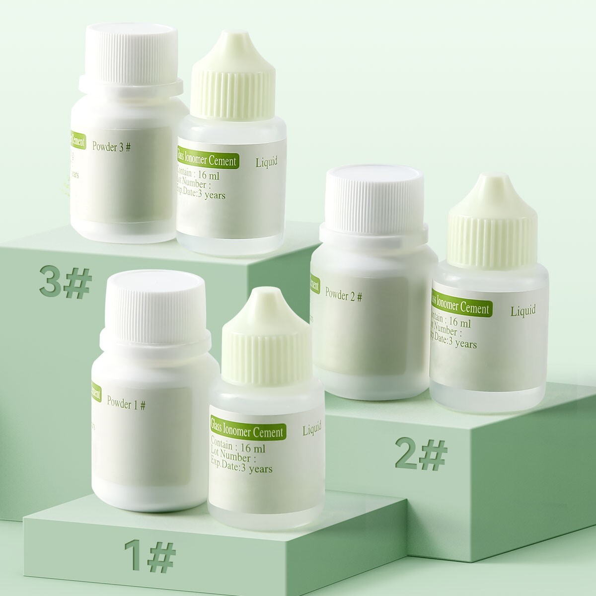 Dental Permanent Glass IonomerCement Lining Luting Glue For Crowns& Bridges
