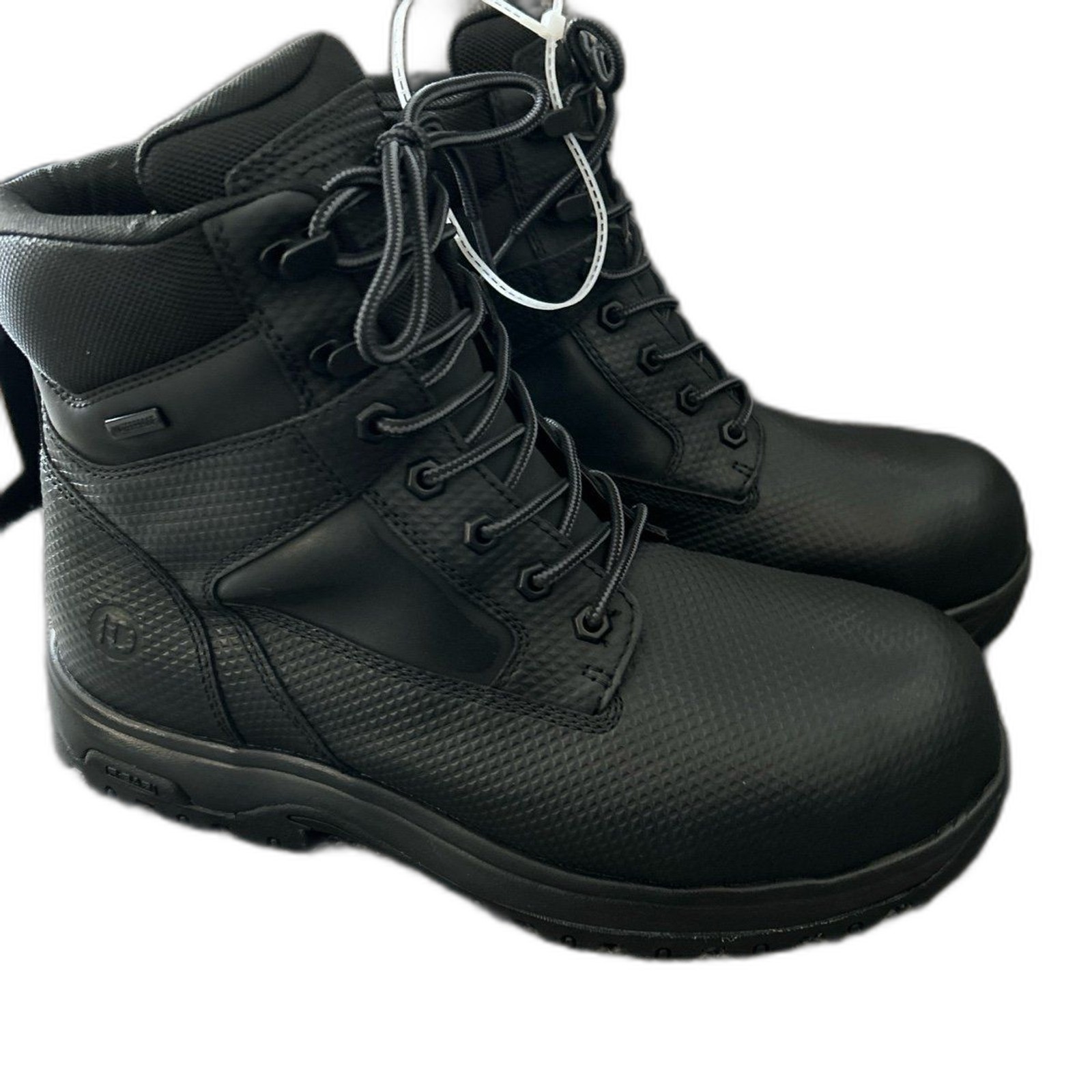Dunham 8000 Works 6″ Safety Boot (Men) – Black Textured Leather Size 10.5 6E