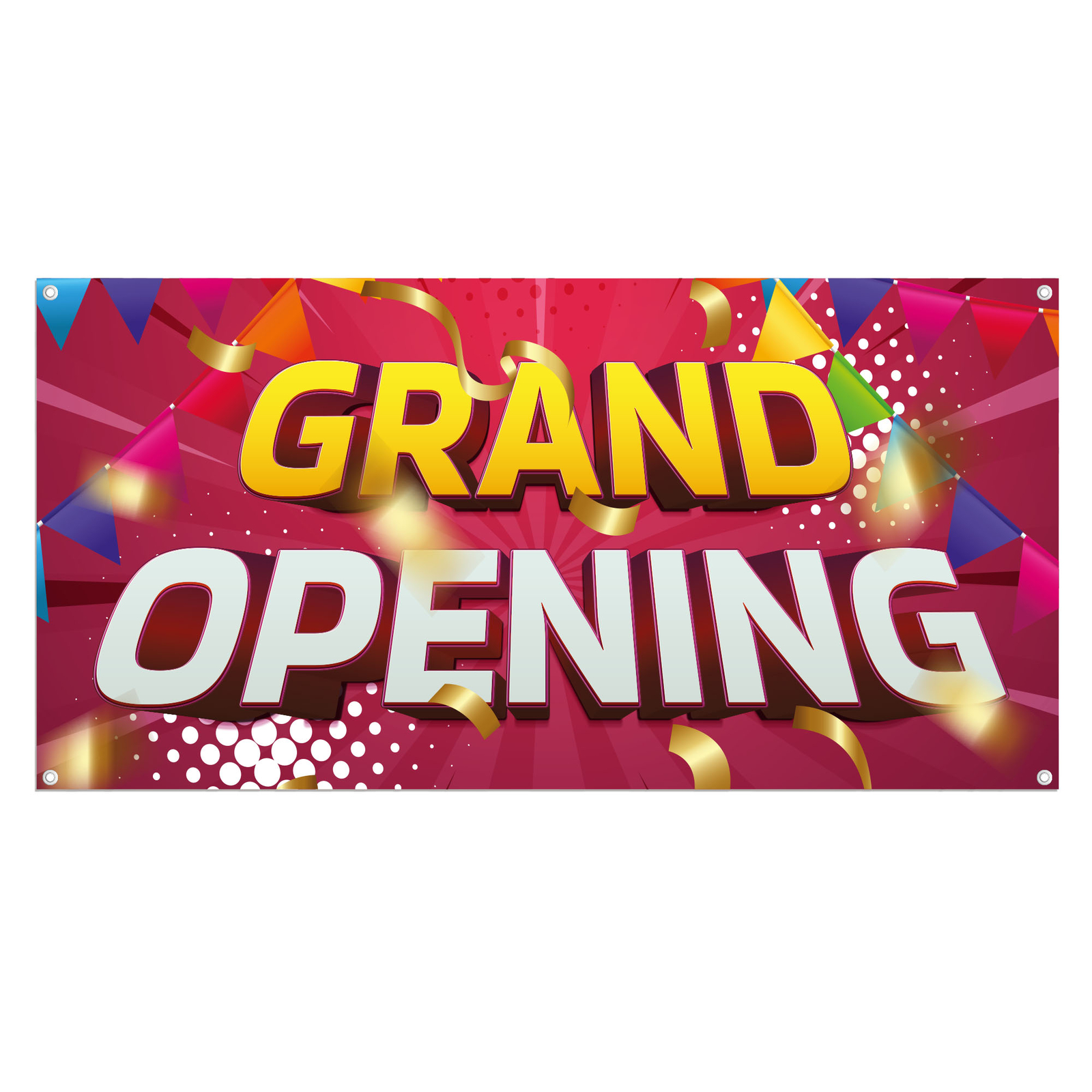 Grand Opening Banner 13 oz Heavy Duty Vinyl Grand Opening Sign – Ceremonies