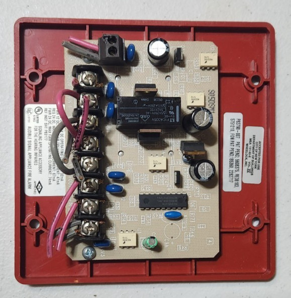 EATON Wheelock DSM-12/24 Dual Sync Fire Alarm Module Red w/Warranty Free Ship