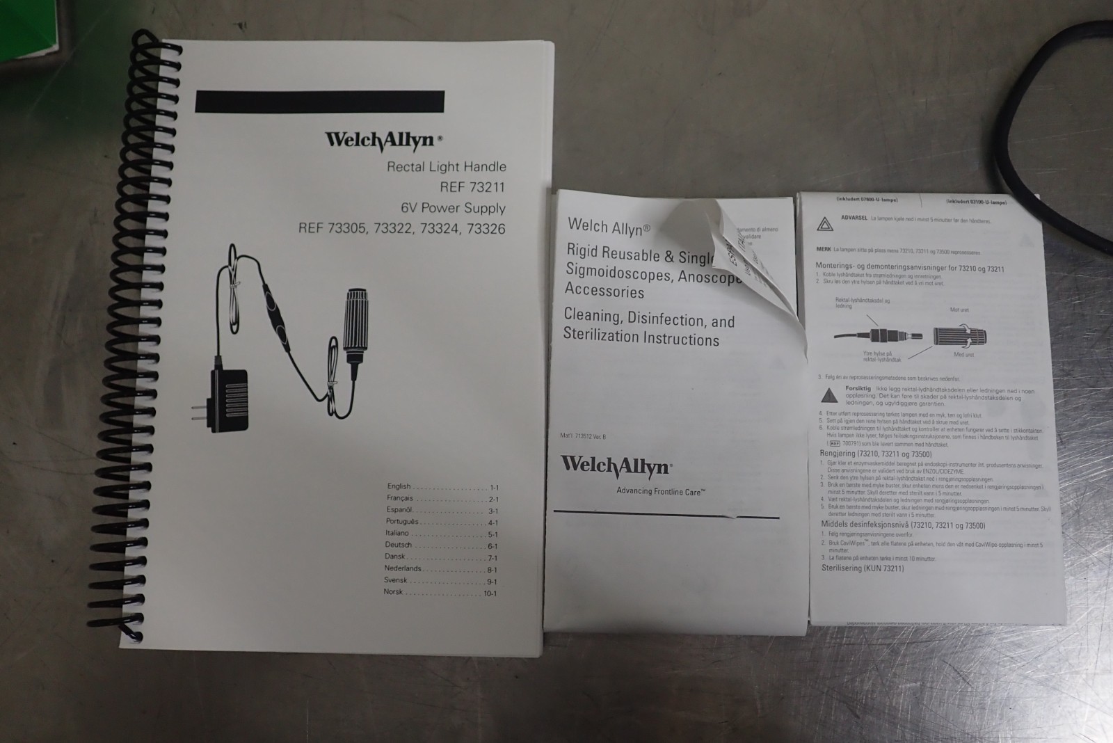 Welch Allyn 36103 Sigmoidoscope Anoscope Illumination System w/ 36019 Head