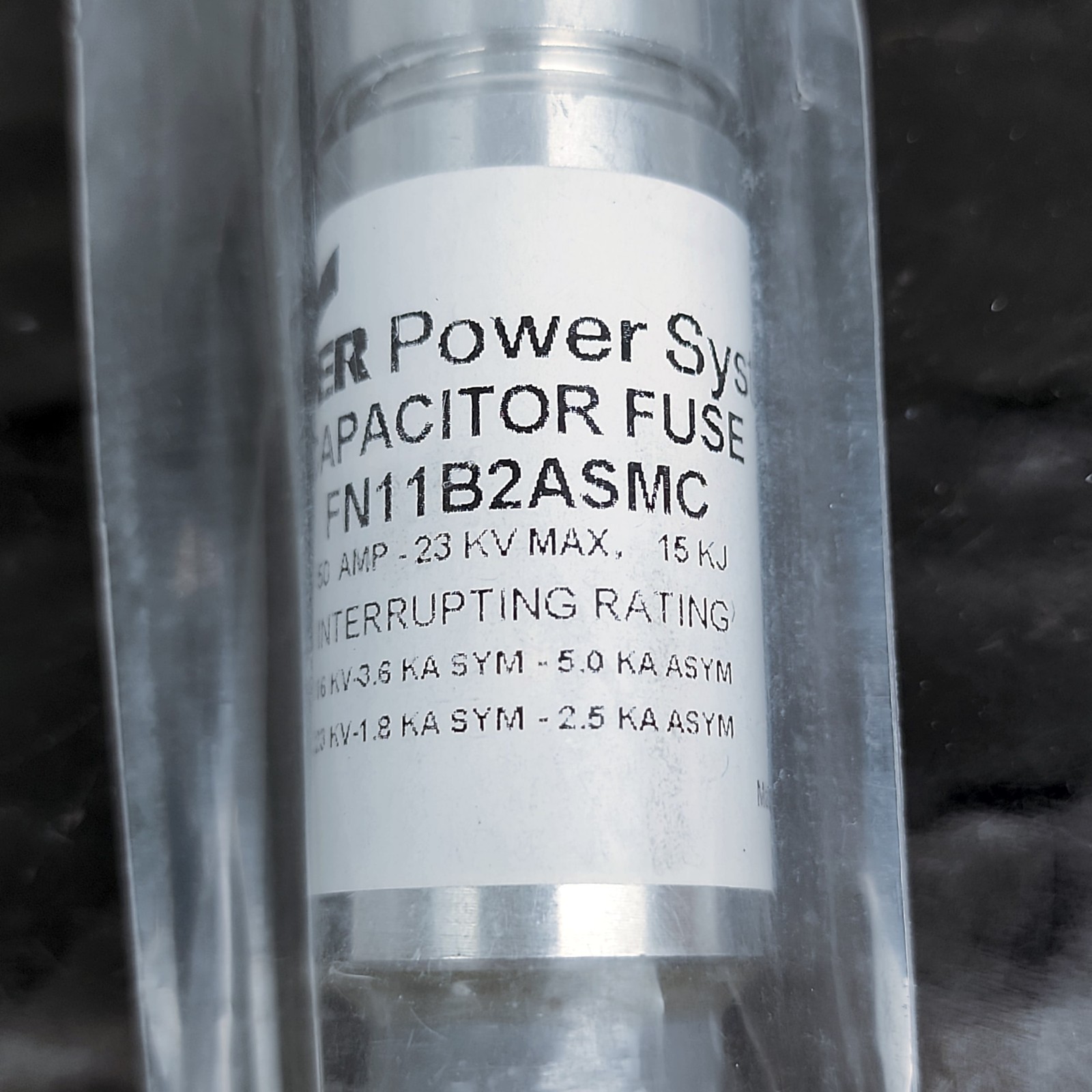 EATON COOPER Power FN11B2ASMC Capacitor Fuse 50Amp 23kV Max 15kJ NEW ⚡