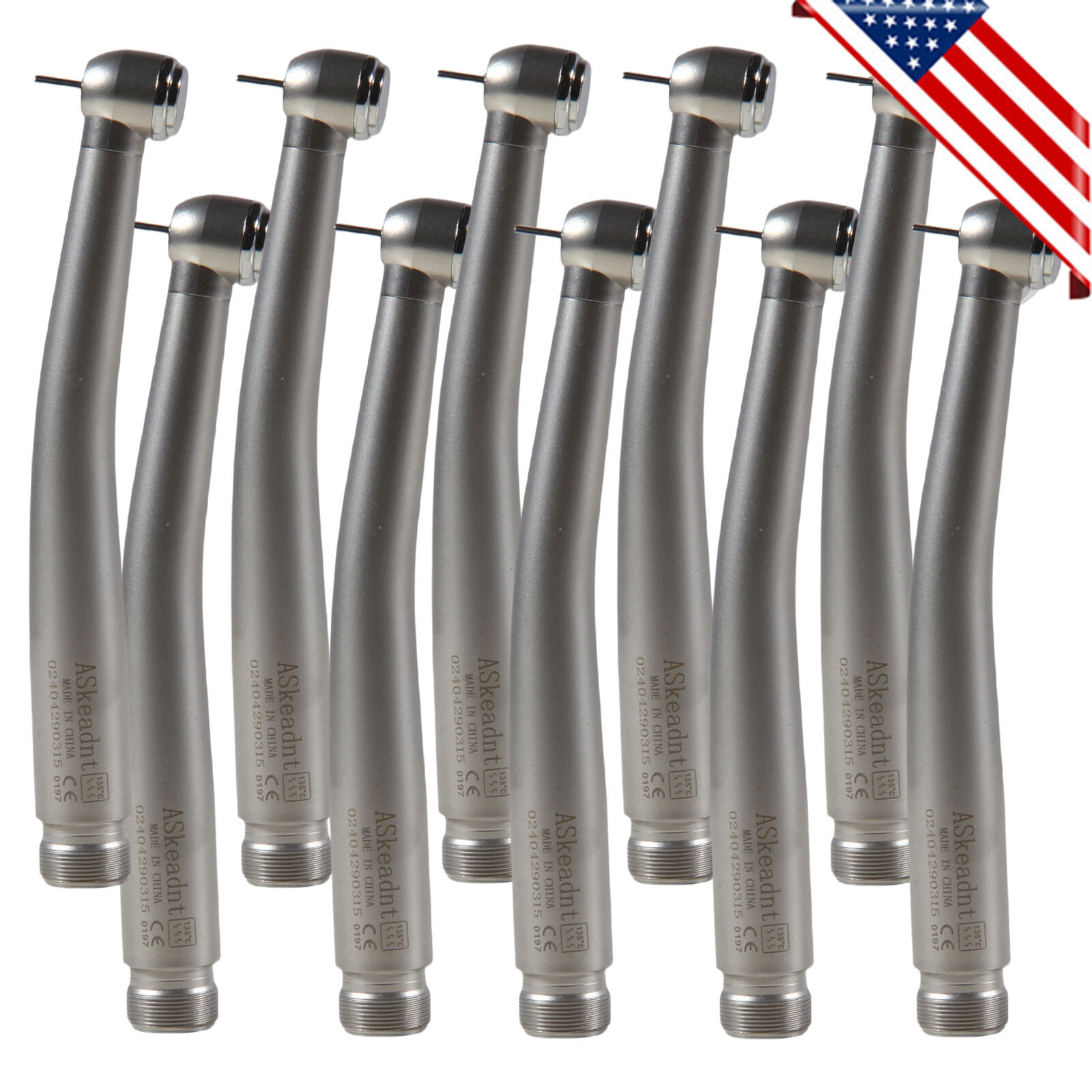 10 NSK PANA MAX Style Dental High Speed Handpiece Turbine 2 Holes Borden