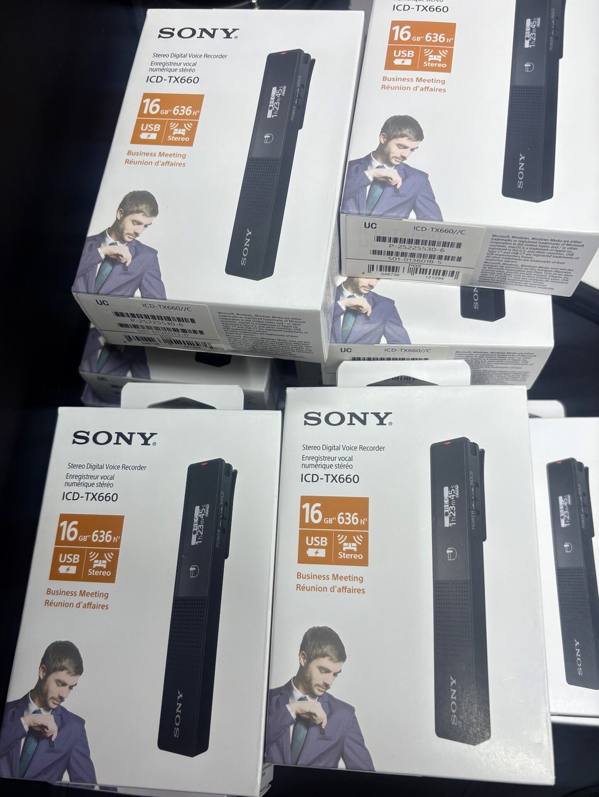 Sony ICDSony ICD-TX660 16GB Ultra-Slim Digital Voice Recorder – USB-C NEW！