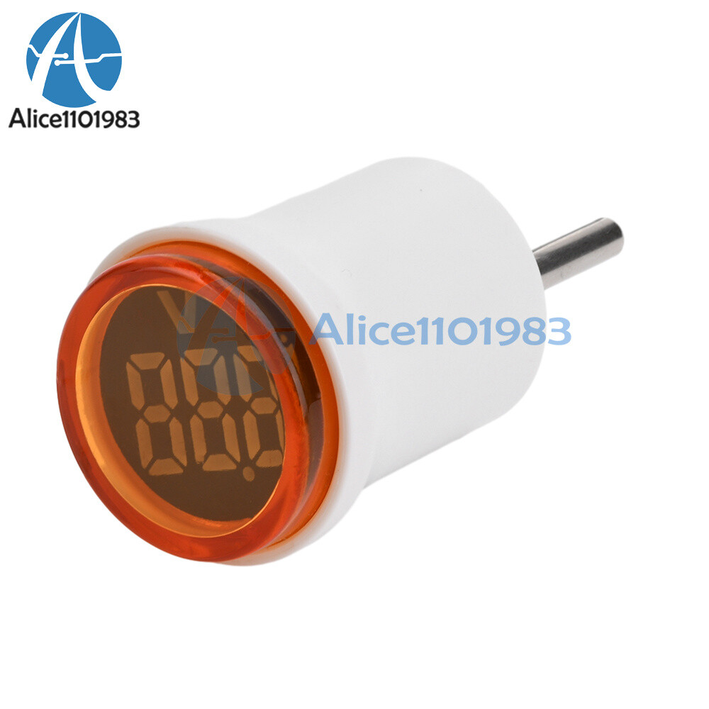 10pcs AC 220V EU Plug LED Digital AC Voltmeter Indicator Voltage Meter 50~500V
