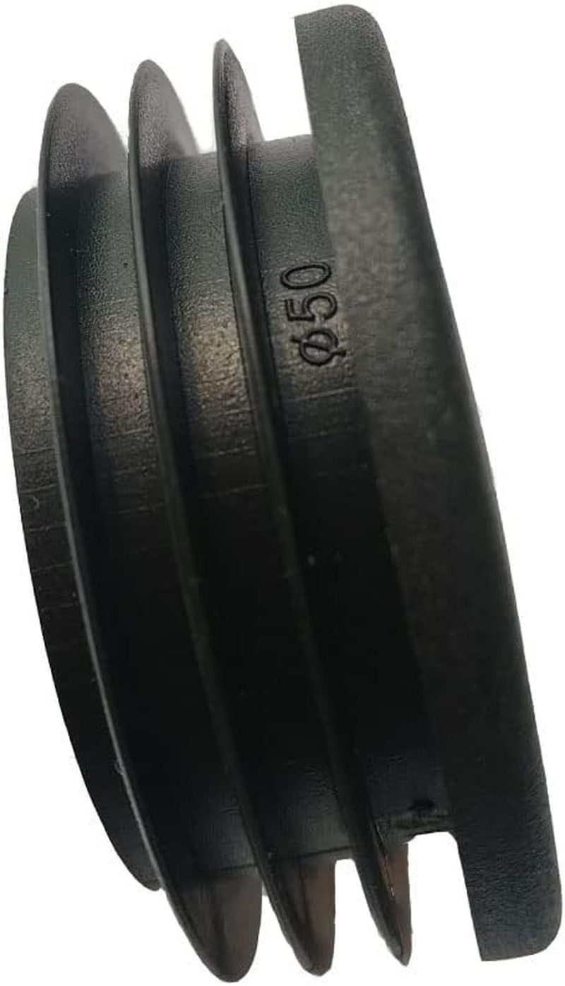2 Inch (50mm) Round Plastic Plugs, Tubing End Cap, Insert End Caps for Round Met