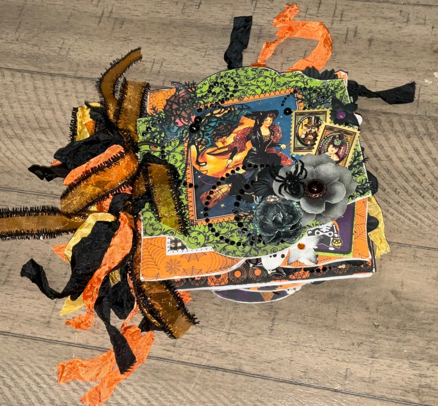 Junk Journal – Halloween Handmade – LOVELY VERY DETAILED OOAK