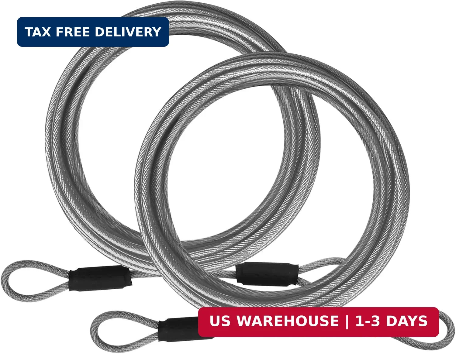1/8inch Stainless Steel Security Cable 4/6/10/15FT Luggage Lock Safety Wire Flex