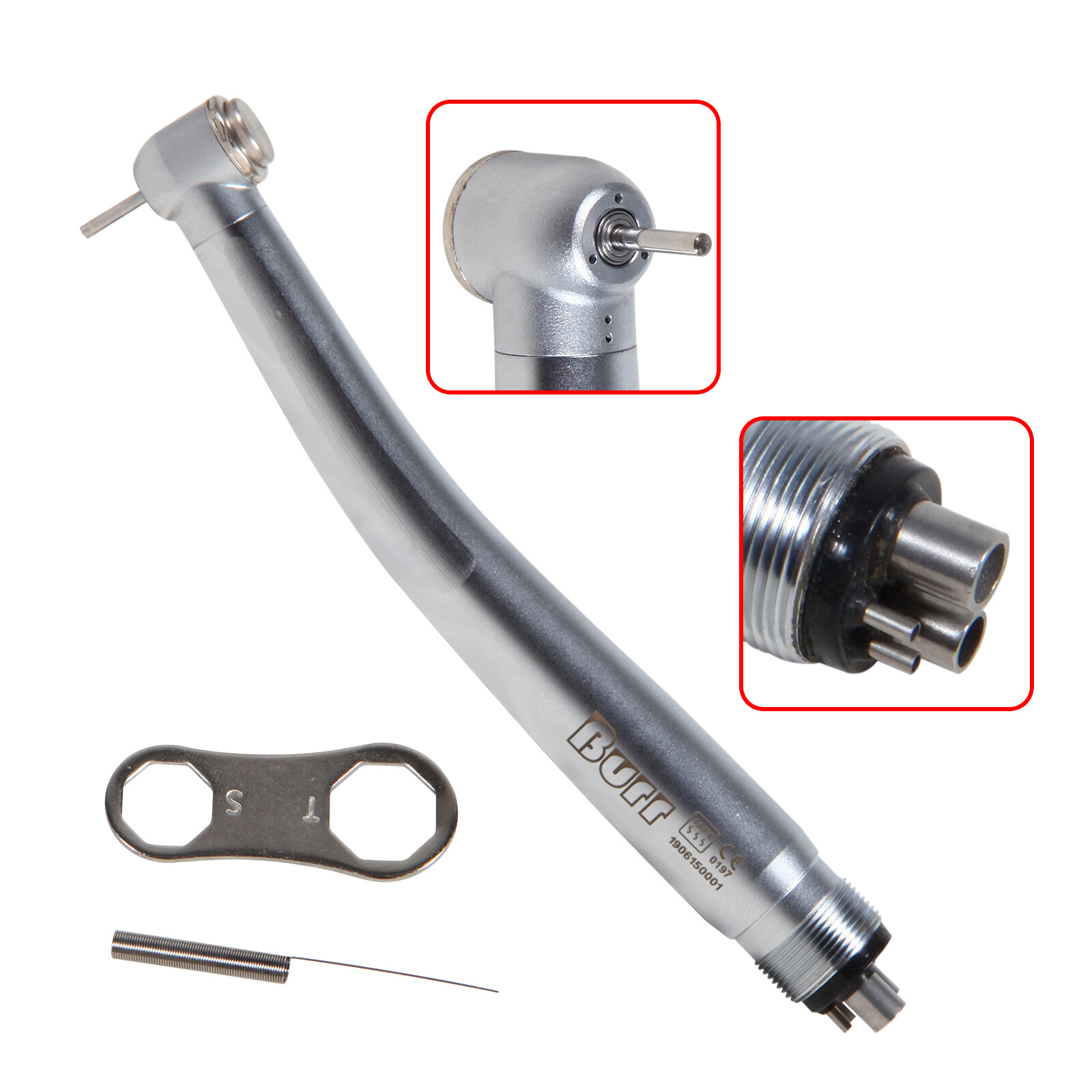 10 Packs Dental High Speed Handpiece Turbine Push Fit NSK PANA MAX 4 HOLES U3BM