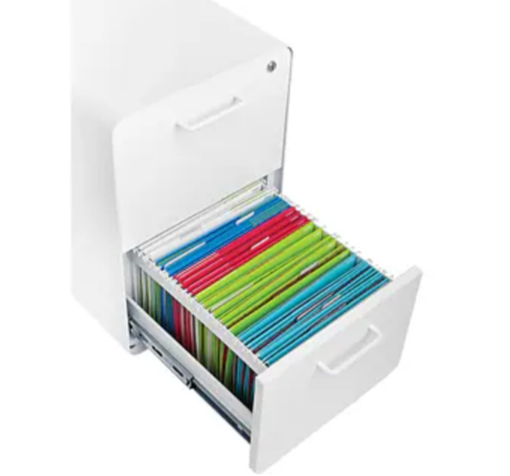 Poppin 2-Drawer Vertical File Cabinet ( Lockable, 24″H x 15.75)