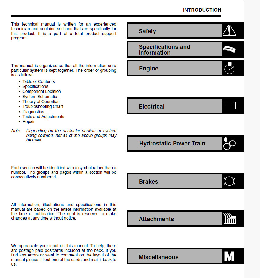 John Deere F620 F680 F687 Z-Trak Lawn Mower Technical Service Manual TM1678 CD