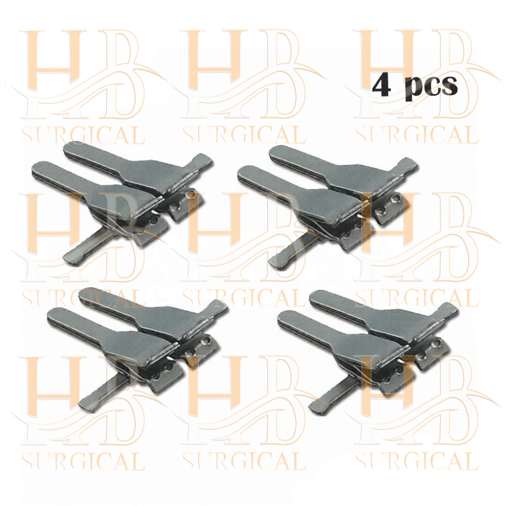 4Sets Neurosurgery Plastic Surgery Micro Vascular Clamps V-2 Small Size 4Set