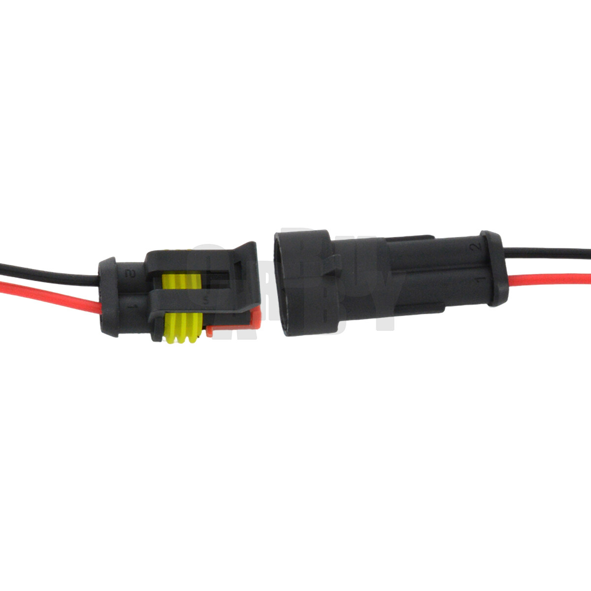 20x Waterproof Electrical Wire Connector Plug Cable Superseal Amp/Tyco 2Pin 12V
