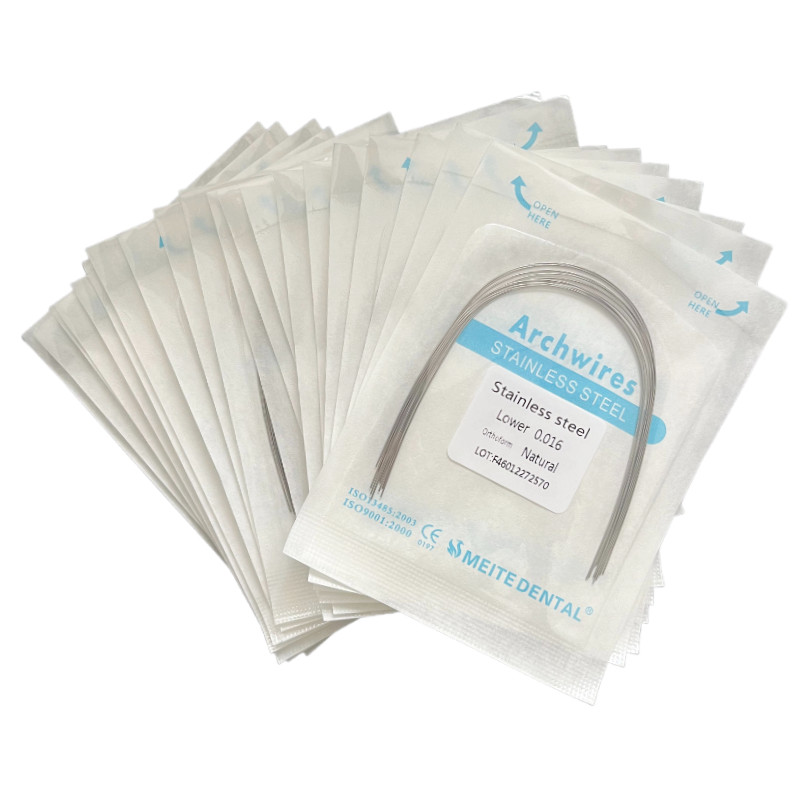 Dental Ortho Arch Wire NiTi Stainless Steel Ovoid/Natural Round Rectangular Wire