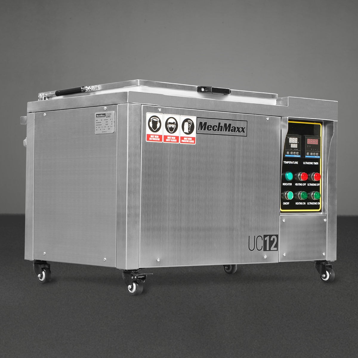 12 Gal / 47L Heavy Duty Industrial Ultrasonic Parts Washer208–240V 3 Phase Power