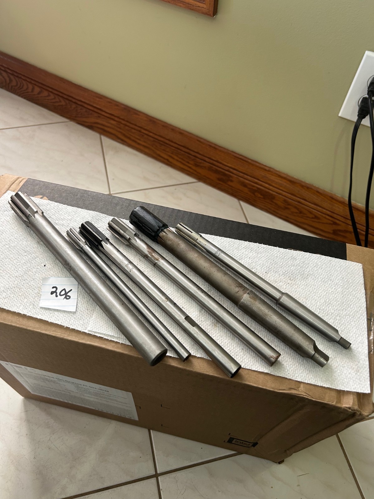 6 PIECES REAMERS USED EXCELLENT CONDITION # 206