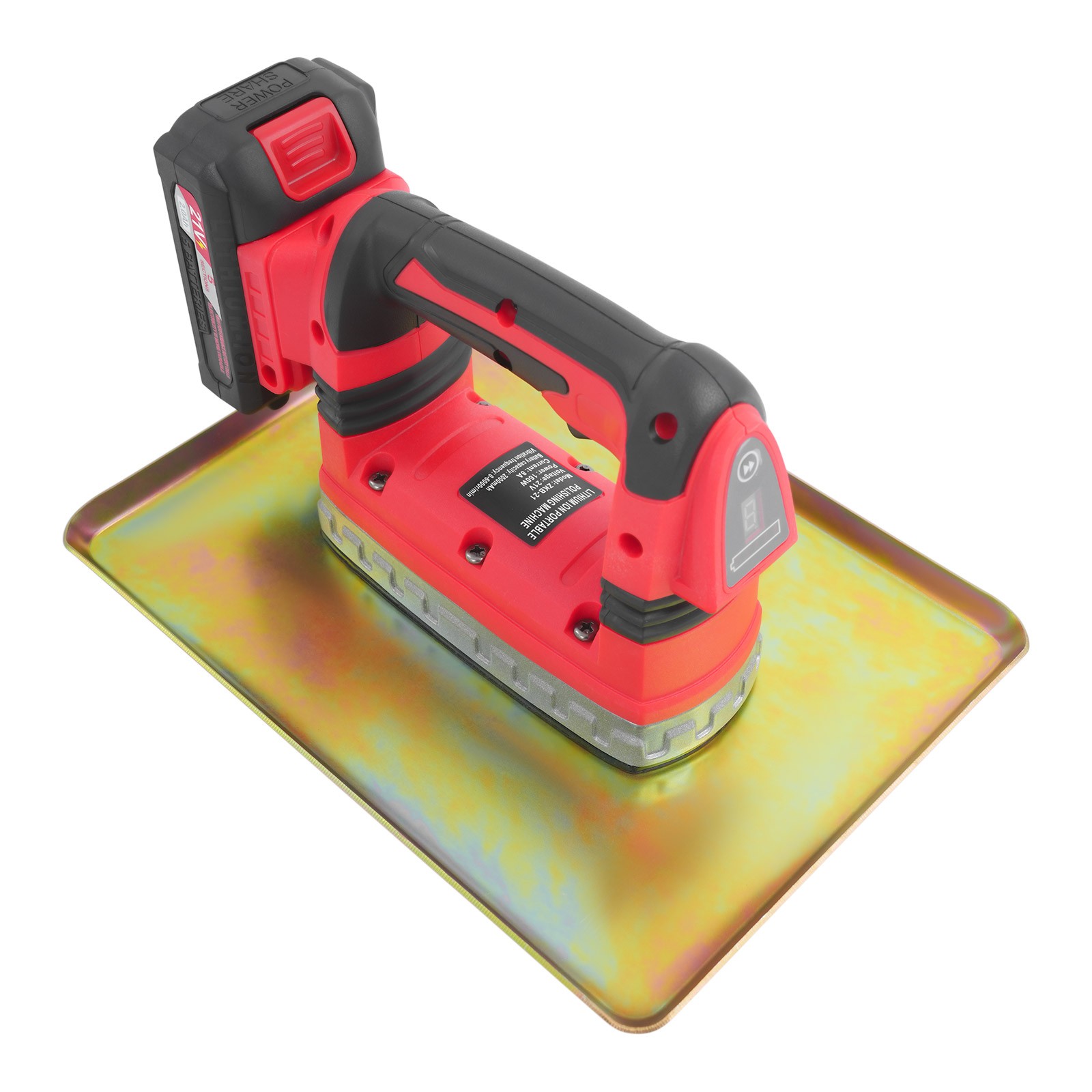 Cordless Concrete Flat Plate Vibrator – Lightweight & Efficient Troweling Tool.