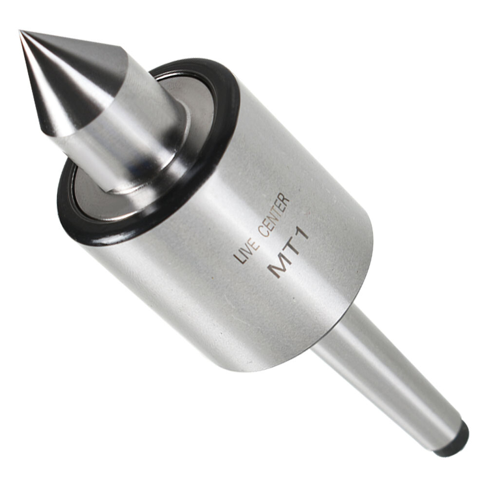 MT1 Live Center #1 Morse Taper 1MT Triple Bearing Lathe Medium Duty