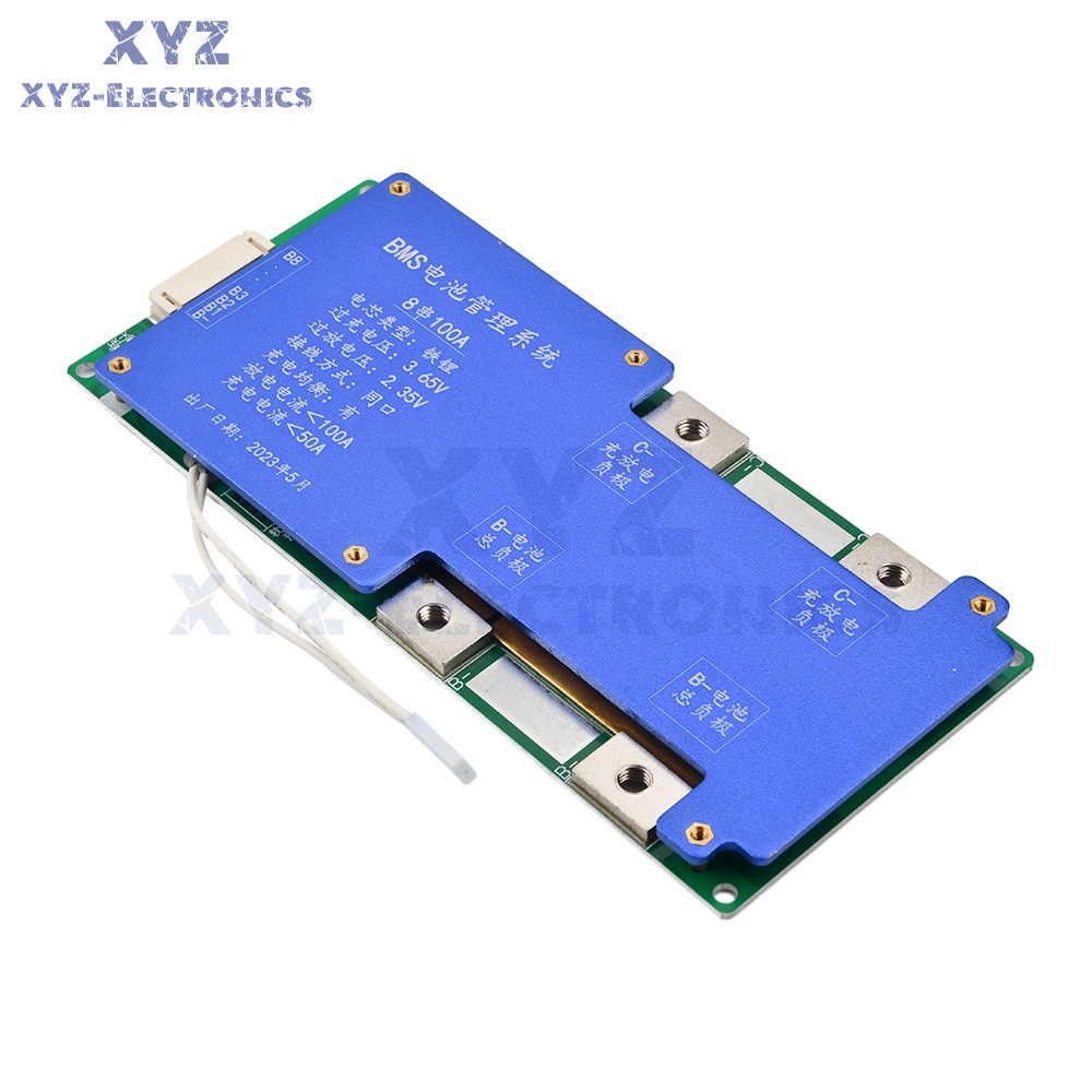 4S 14.6V / 8S 24V 100A BMS LiFePO4 Battery Balance Charge Protection Board
