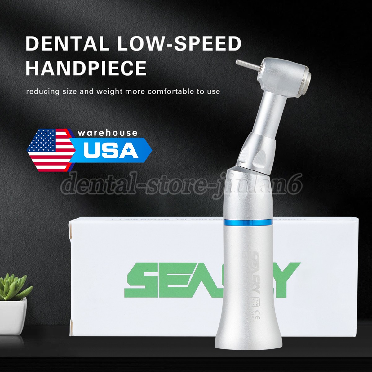Pieza de mano dental alta velocidad Contra Angulo Fit FG 1.6MM Fresas diamante
