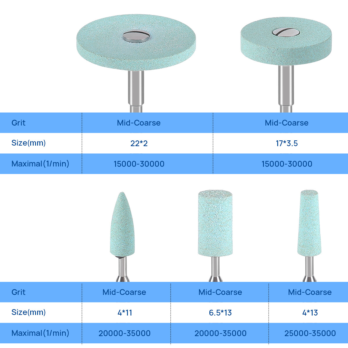 Dental Lab Ceramic Diamond Grinder Zirconia Porcelain Polishing Bur HP 2.35mm