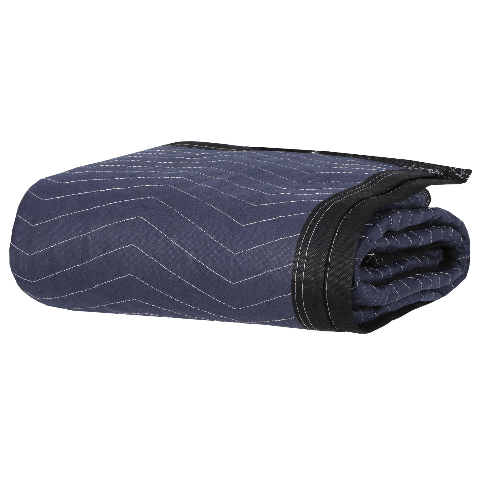 48 Moving Blankets 80″x72″ Protective Shipping Packing Pads Furniture Blue/Black
