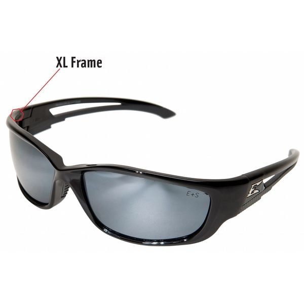Edge Eyewear Sk-Xl117 Kazbek Xl, Safety Glasses, Anti-Scratch, Gray Mirror