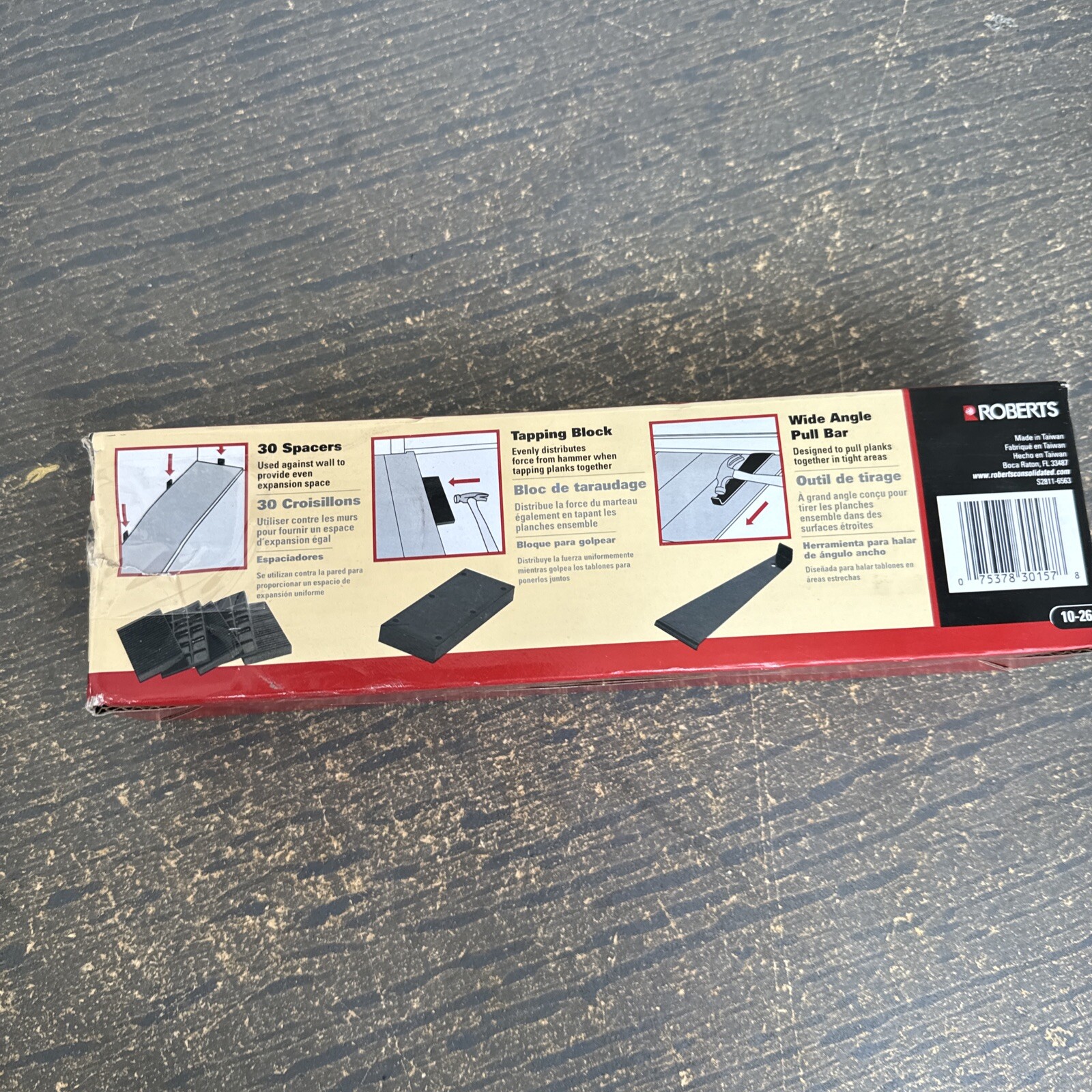 Roberts 10-26 Floor Install Kit Spacers Block Pull Bar New in Box