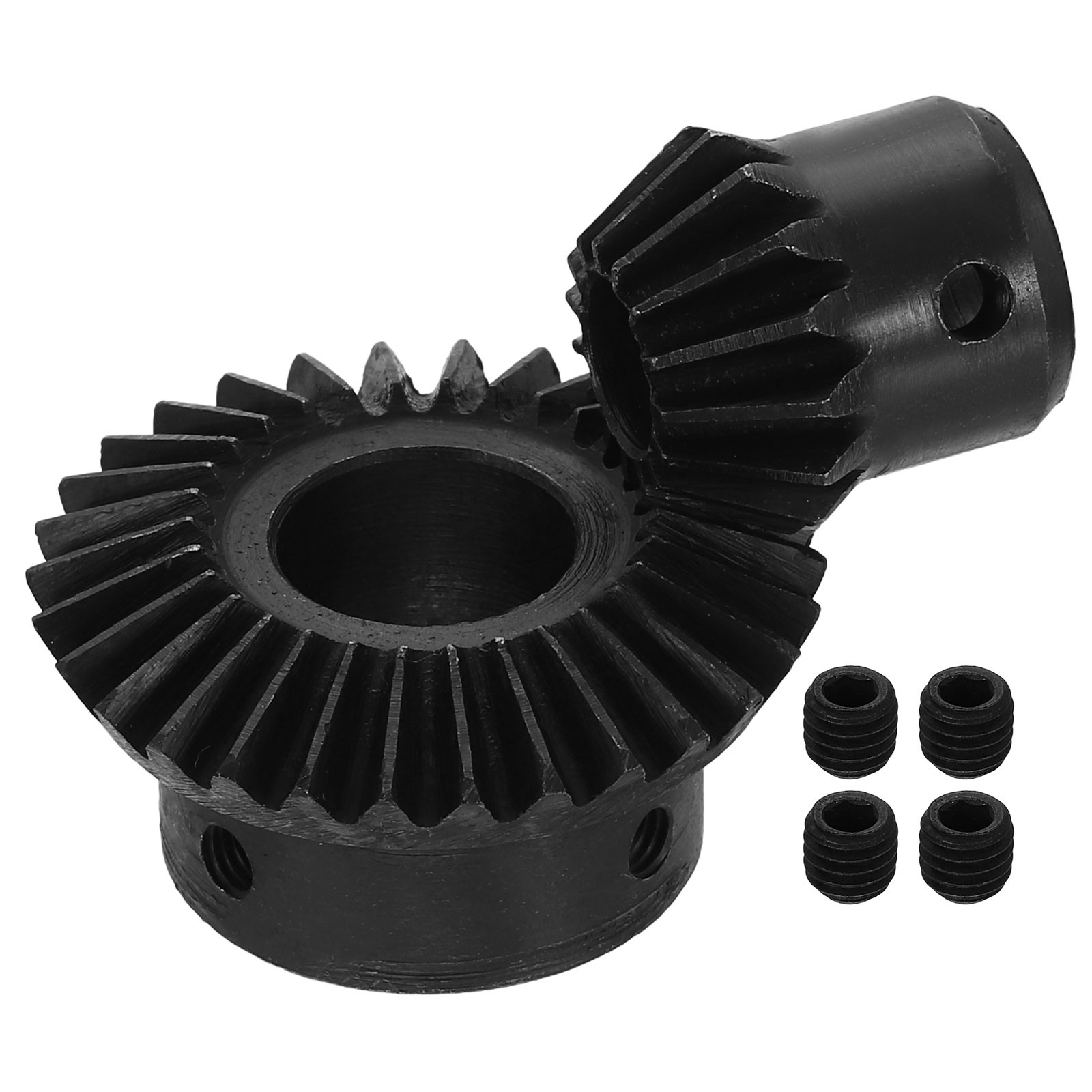 2Pcs Tapered Bevel Gear Set, 1.5 m 1:2 (15T/30T) Bevel Gear(10/17mm Shaft Hole)