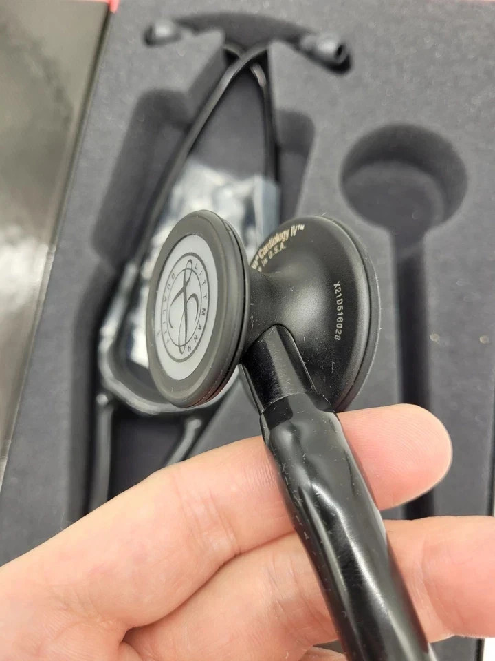 3M™ Littmann® Cardiology IV Stethoscope Black – Black Edition 27 inch, 6163