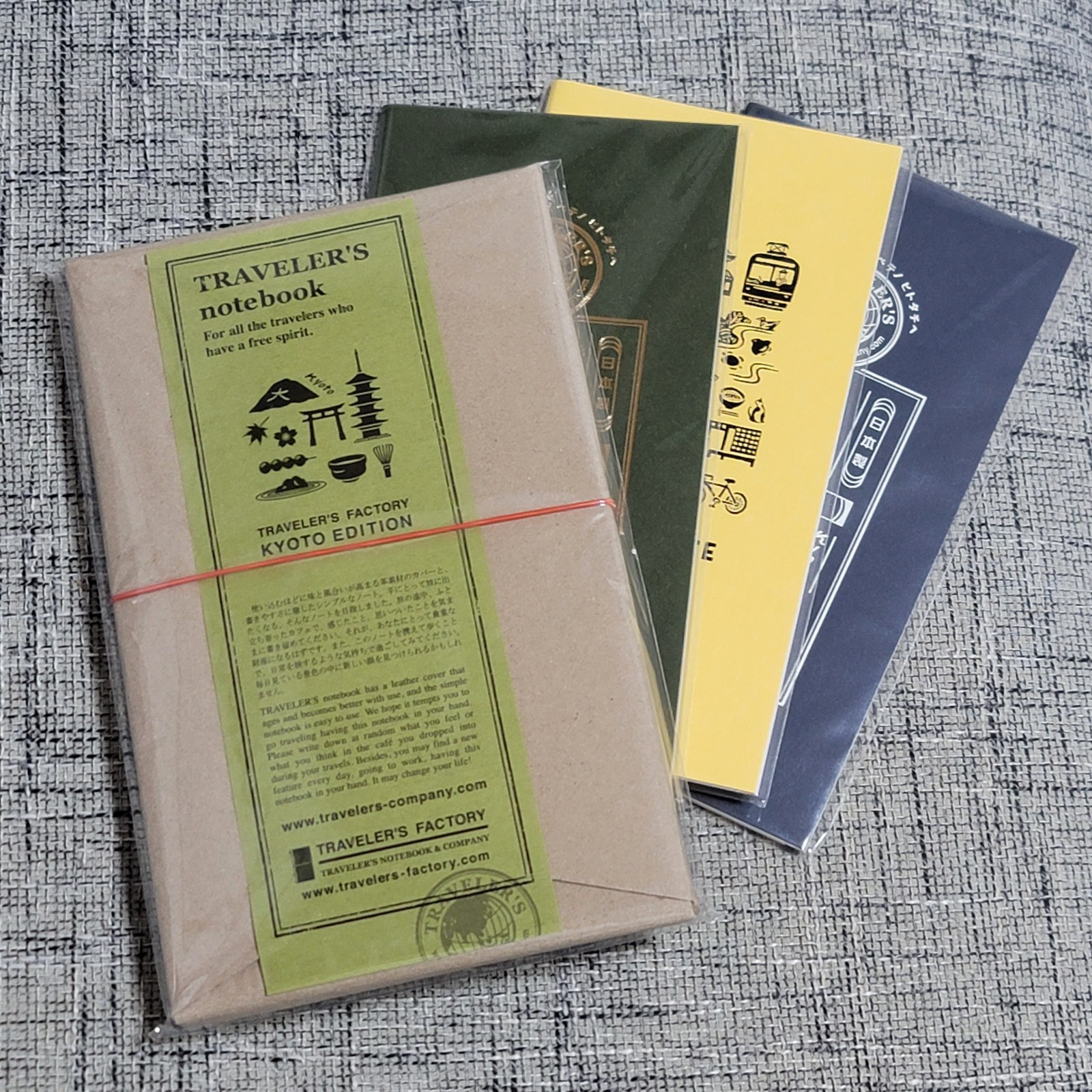 Traveler’s Notebook Company Kyoto Edition Blue Leather Cover Japan Limited