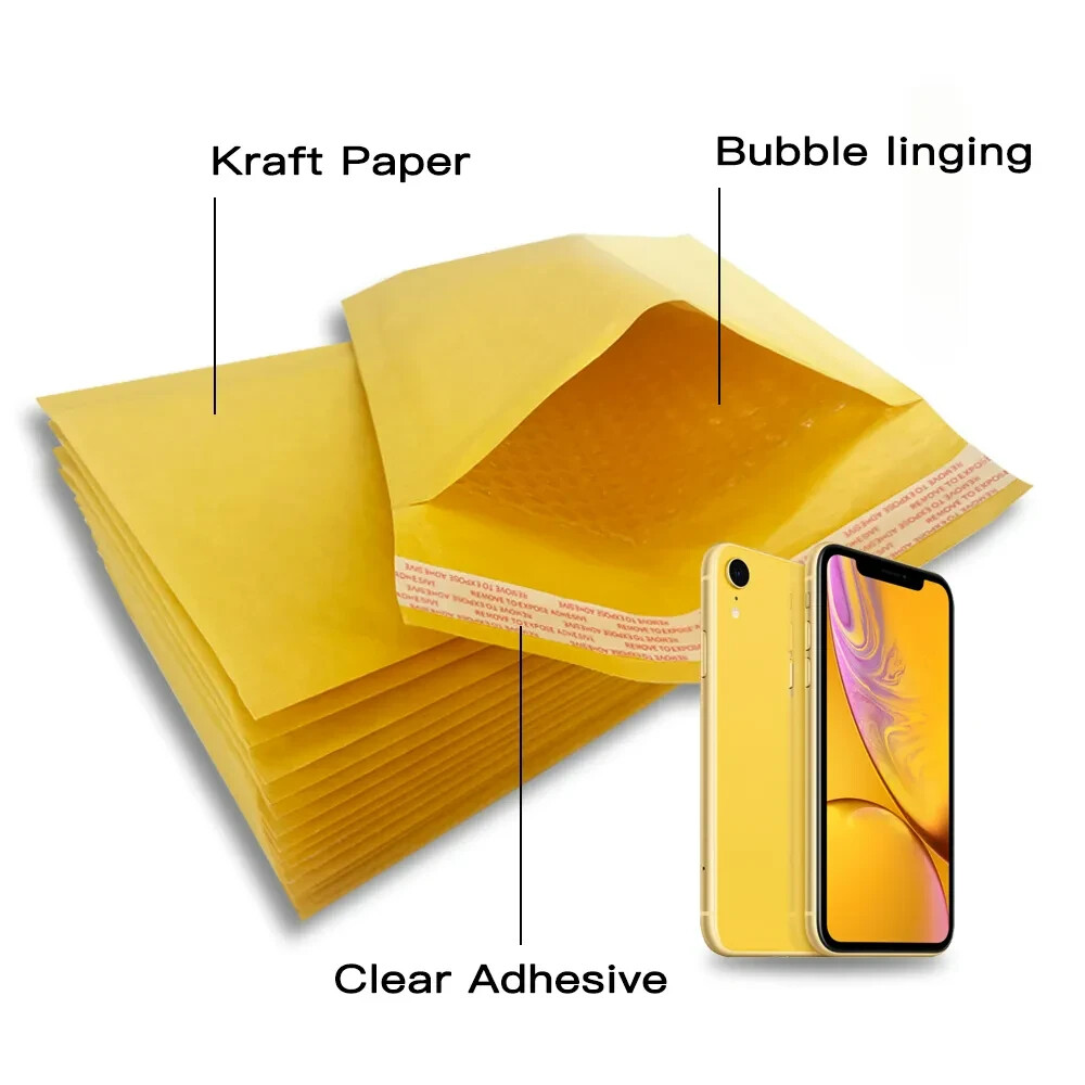 Made In USA Coolpkg 250pcs #00 5″x10″ Kraft Bubble Mailer Shipping Envelope 5*10