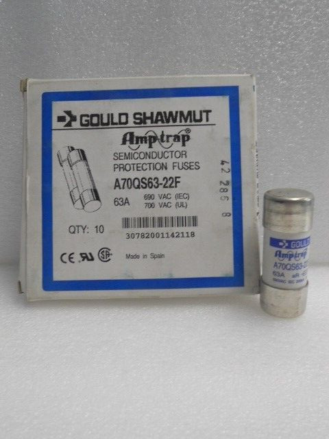 New Lot Gould Shawmut A70QS63-22F Semicondutor Fuses 700 Volt NIB