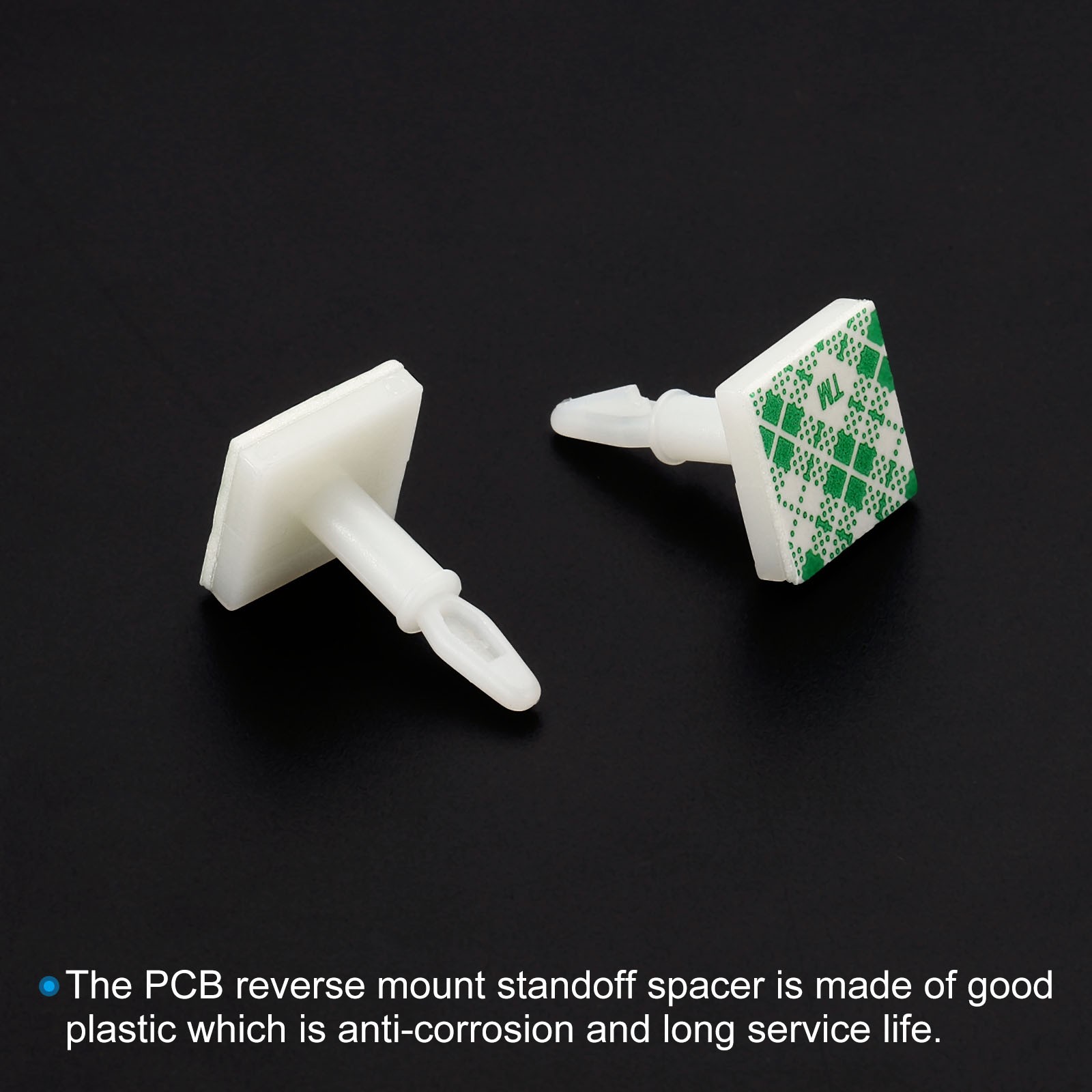 24Pcs Sticky PCB Spacer Adhesive Standoffs 0.5″ White DIY FOR PCB PC BOARD