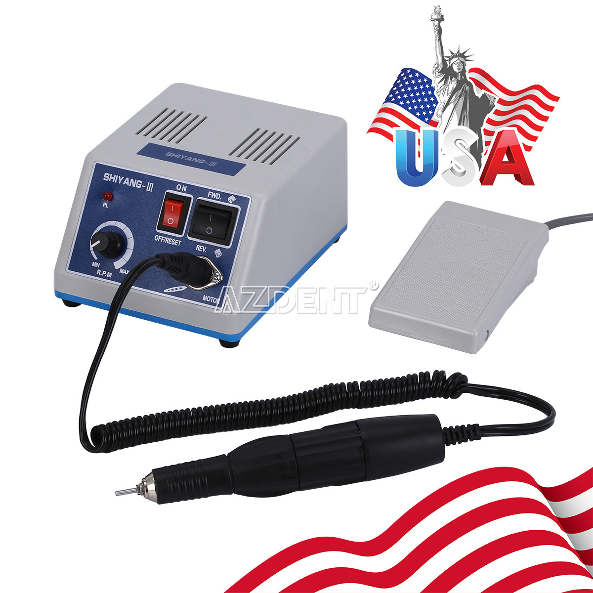 Dental Lab Electric Micromotor/35K RPM Handpiece/Contra Angle/Straight Handpiece