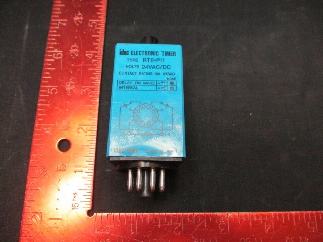 IDEC IZUMI CORP RTE-P11 Electronic Timer 0-60S VOLTS 24VAC/DC, RATING 10A 120VAC