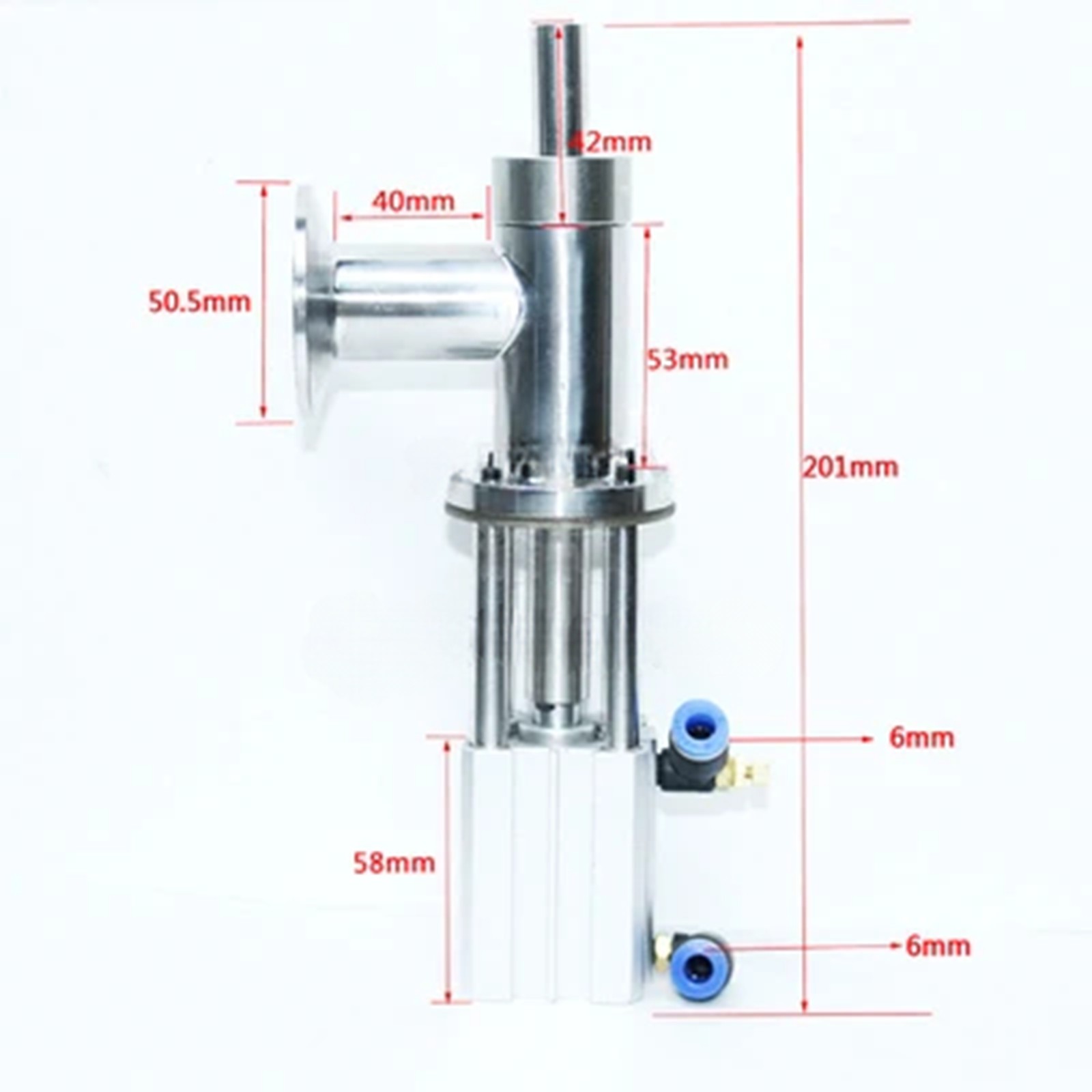 1pc 34mm Diameter Filling Head Pneumatic Machine Valve 304