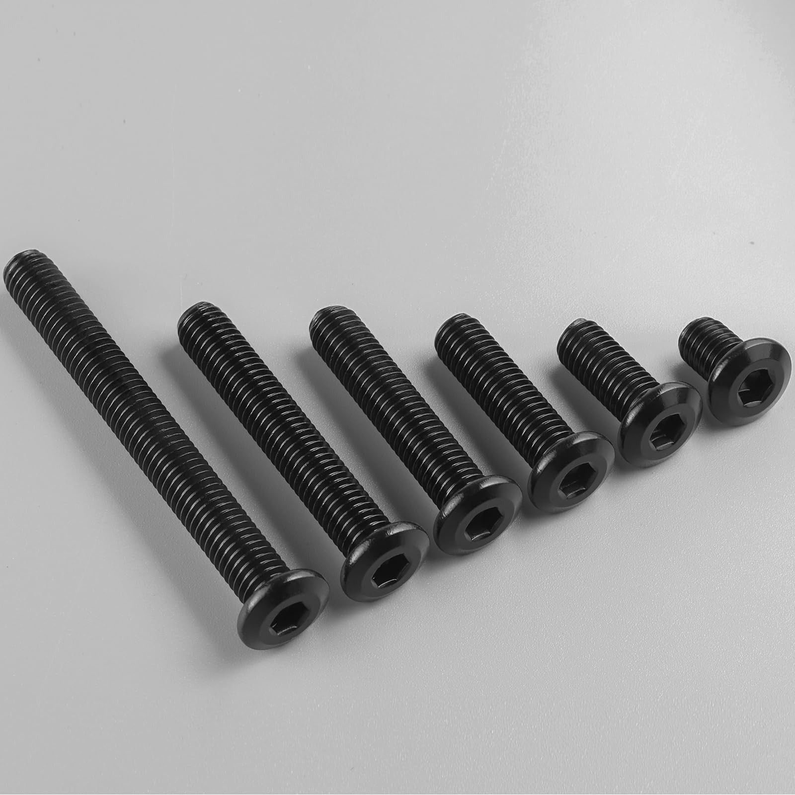 M6-1.0 x 100mm Flat Head Hex Socket Cap Screws Bolts 20Pcs, M6 Bolt 304 Stain…