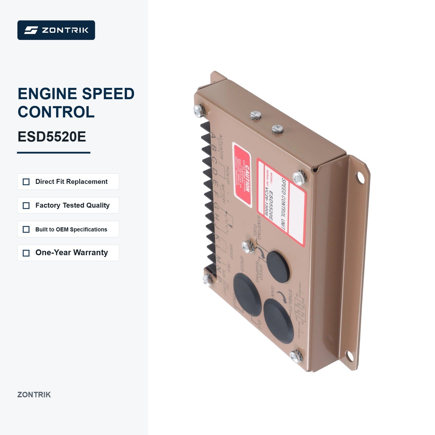 Engine Speed Governor Controller ESD5520E fits for Generator Set Control