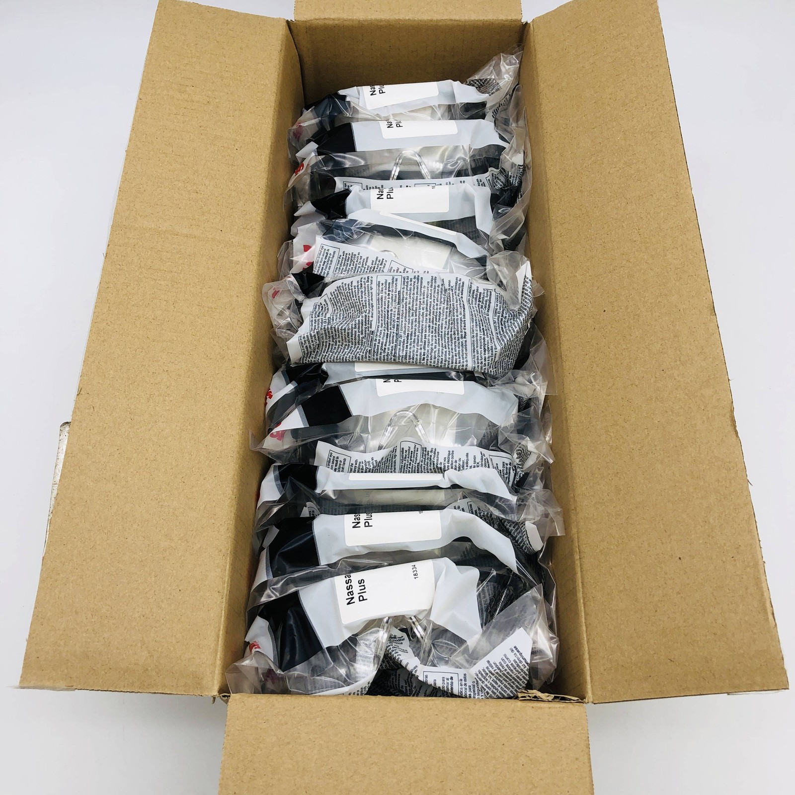 3M 14300-00000-20 Safety Glasses Nassau Plus Blk Frame Clear Anti Fog 20pr/Case